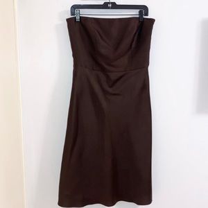 Ann Taylor Brown Cocktail Dress Size 6